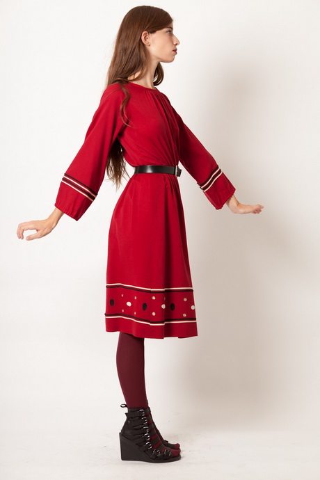 Robe rouge vintage