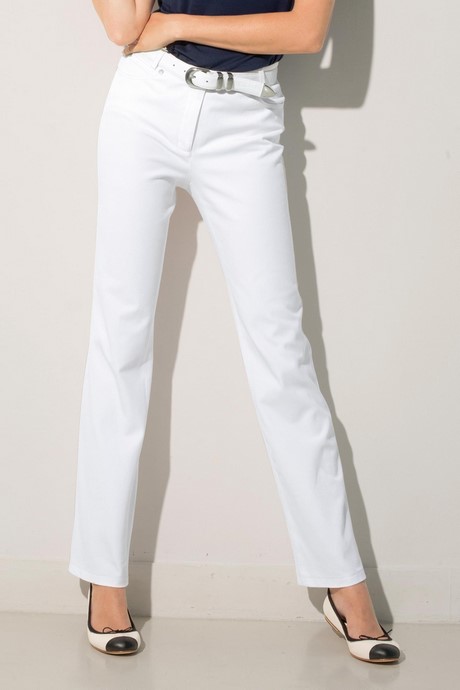 Tailleur femme pantalon blanc