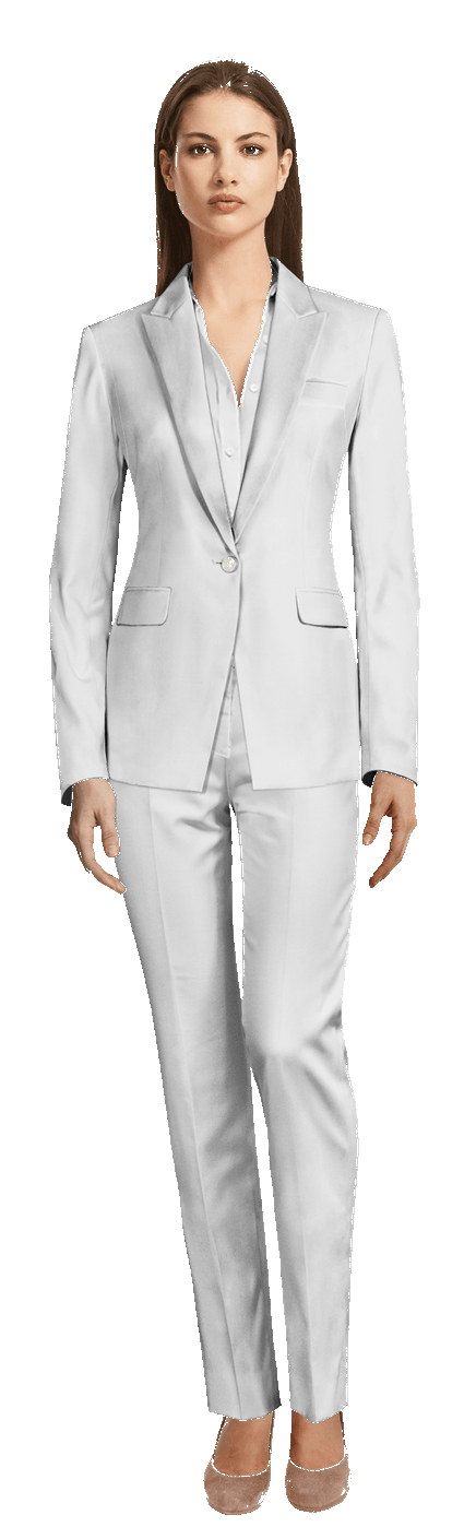 Tailleur pantalon blanc