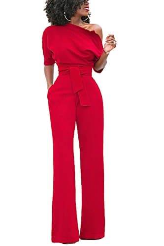 Tailleur pantalon femme rouge
