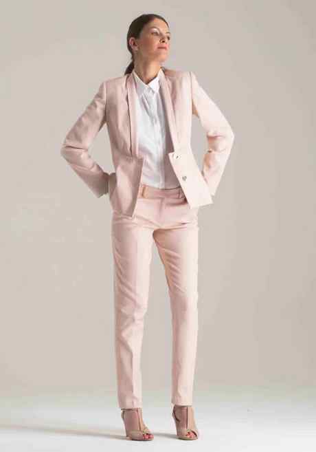 Tailleur pantalon rose