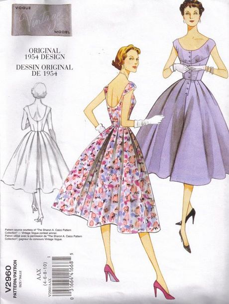 Modèles de robes des années 60