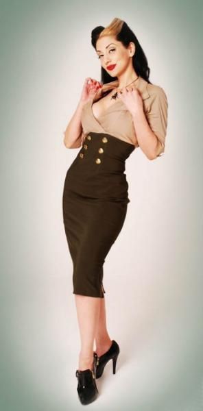 Robe pin up militaire