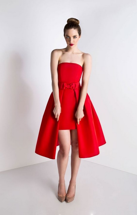 Robe cocktail rouge mariage
