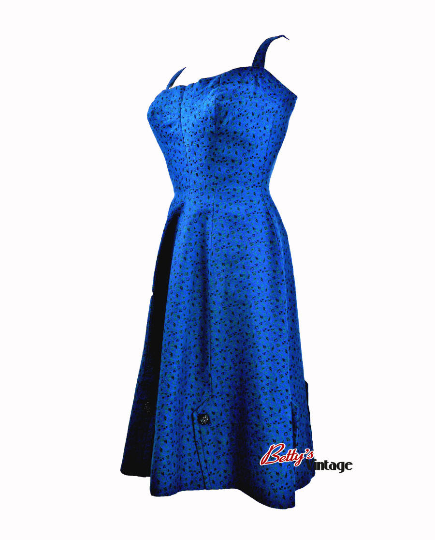 Robe bleu vintage
