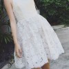 Mini robe dentelle blanche