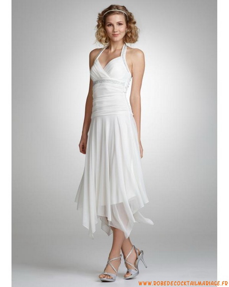 Robe blanche mousseline