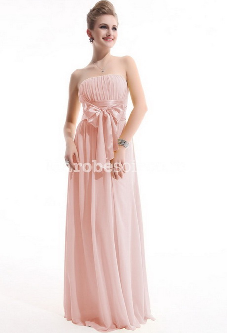 Robe bustier rose pale
