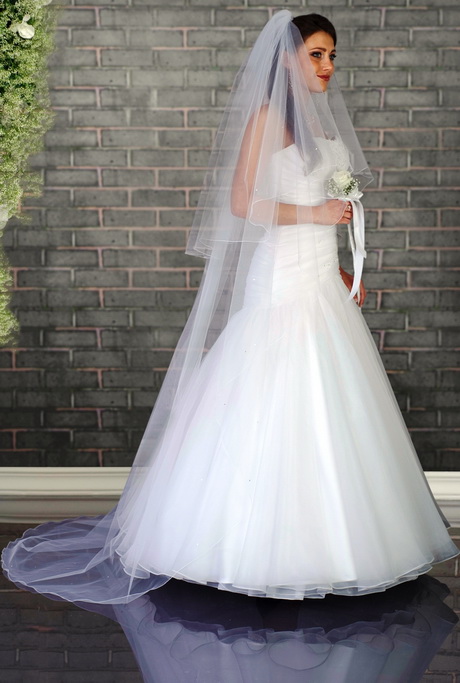 Robe de mariée avec voile