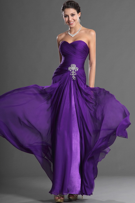 Robe de soiree violette