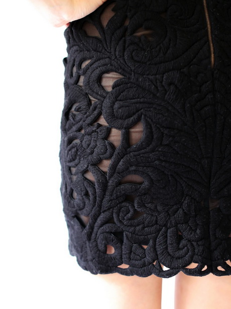 Robe noire laine