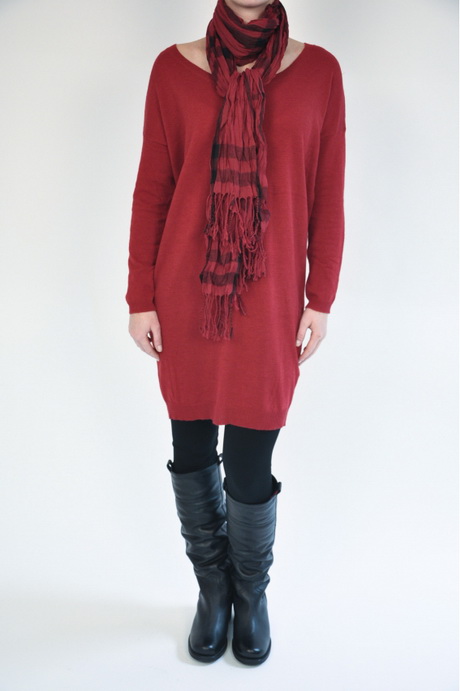Robe pull rouge