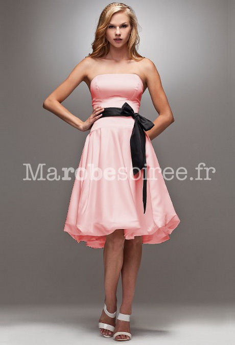 Robe rose et noir