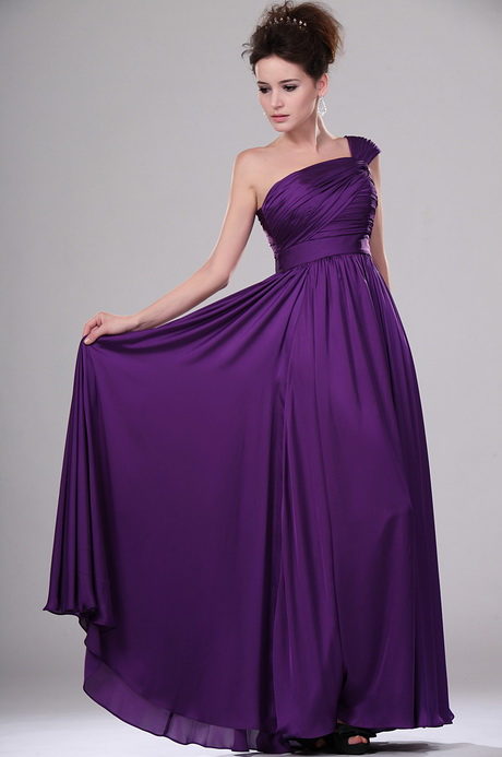 Robe soiree violette