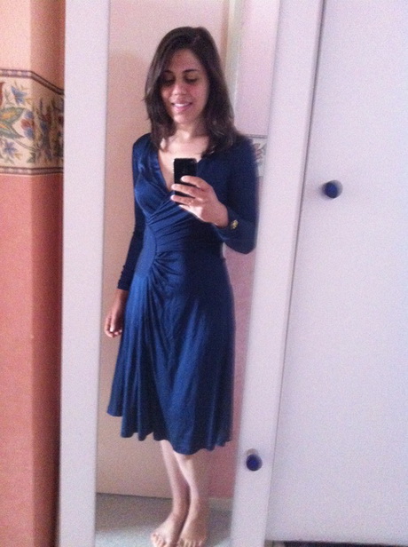 Une robe bleu