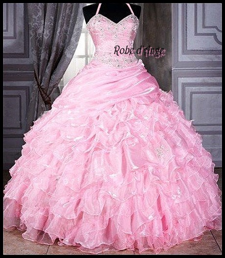Robe de mariée princesse rose