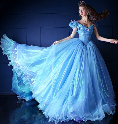 Robe princesse bleu