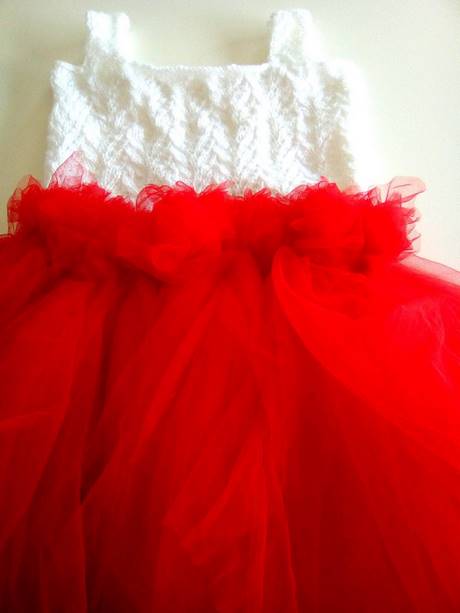 Robe tricot rouge