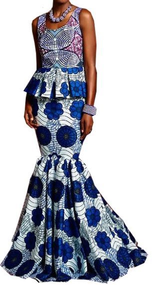 Modele robe wax africain