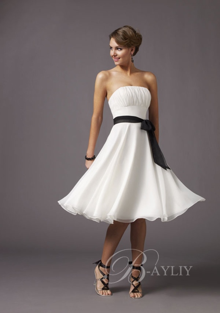 Robe bustier cocktail mariage