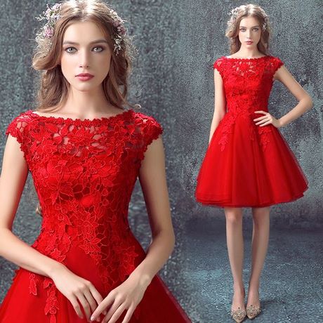Robe habillée rouge pour mariage