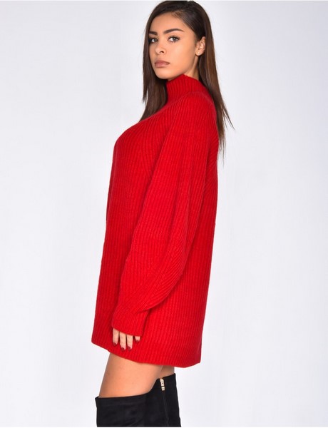 Pull robe rouge