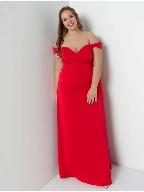 Robe cocktail longue rouge