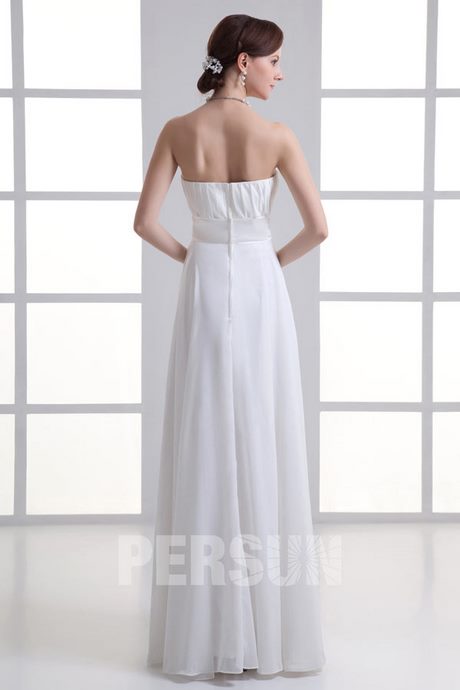 Robe longue blanche simple
