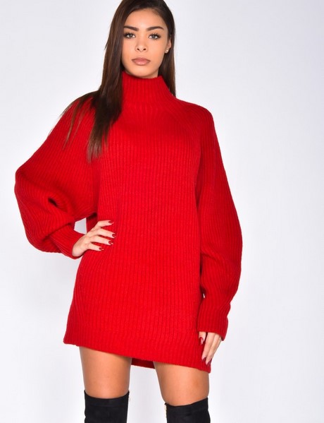 Robe rouge laine