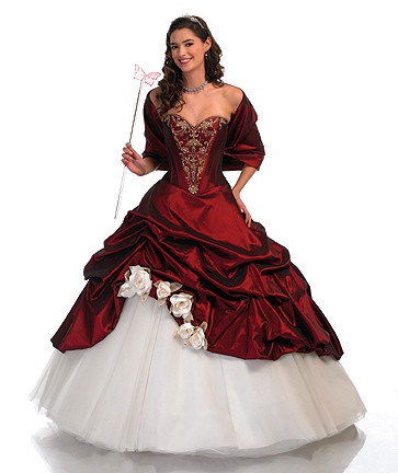 Robe de mariée couleur rouge