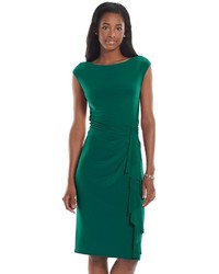 Robe fourreau verte