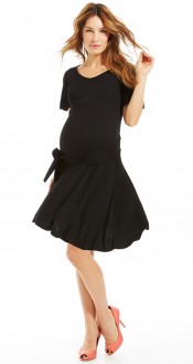 Robe noire femme enceinte