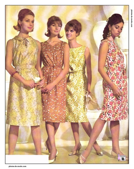 Mode année 1960 à 1970