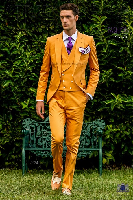 Costume mariage orange